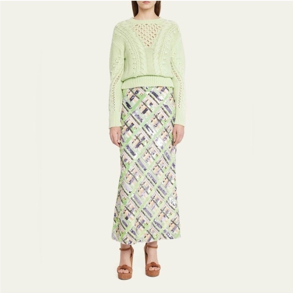 NWT Veronica Beard Brent Skirt - sequin check skirt. Worn once. Women’s size 6